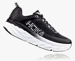 Hoka One One Men's Bondi 6 Road Running Shoes Black Best Price [NUQPJ-4680]